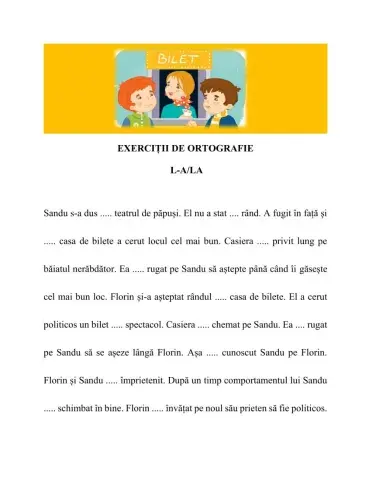 Ortografie la sau l-a