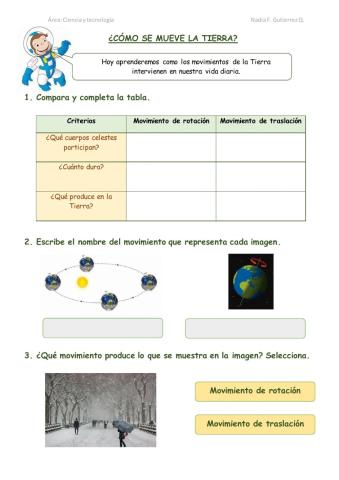 ¿Cómo se mueve la Tierra?