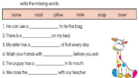 UAE phonics 2- long o