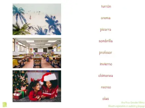 Arrastra las palabras relacionadas con la imagen correspondiente