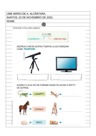 Formação de palavras