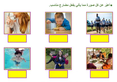 صورة الفعل المضارع مع الضمائر المنفصلة - ٣