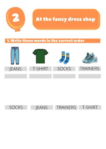 At the fancy dress shop