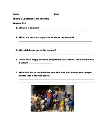 Jesus Cleanses the Temple