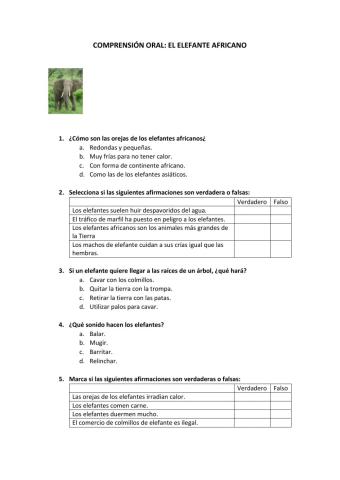 El elefante africano