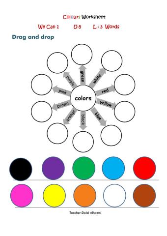 Colors worksheet
