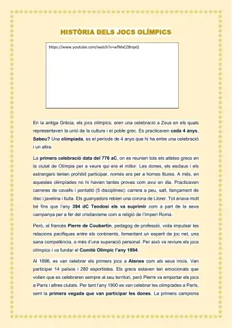 Historia dels jocs olímpics