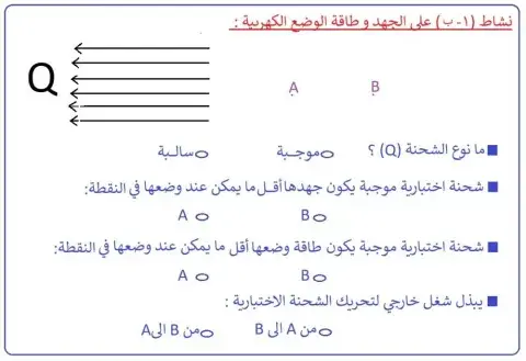 الجهد الكهربائي و طاقة الوضع الكهربائية