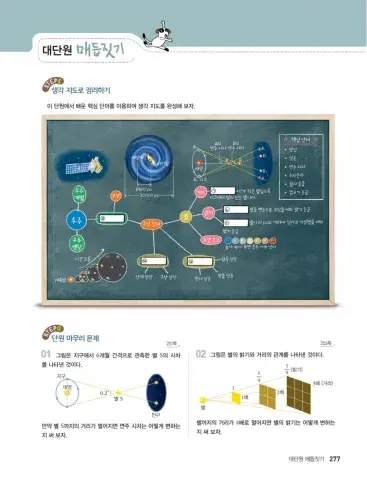 7단원 별과 우주 대단원매듭짓기