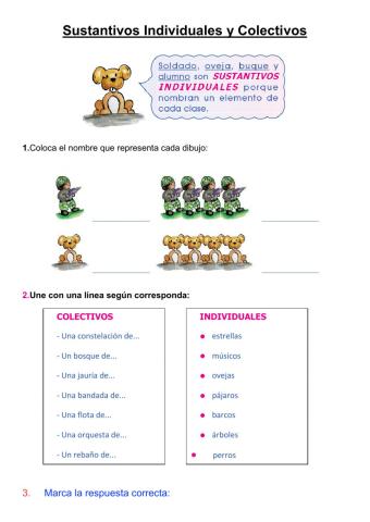 Sustantivos Individuales y Colectivos