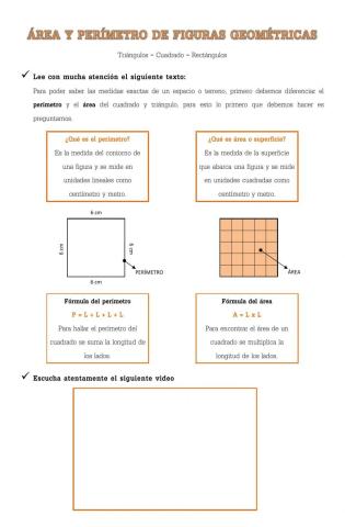 Perímetros y áreas