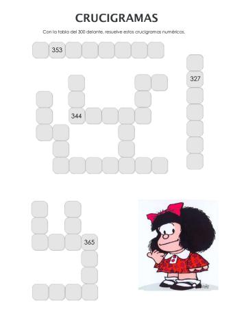 Los números hasta el 399