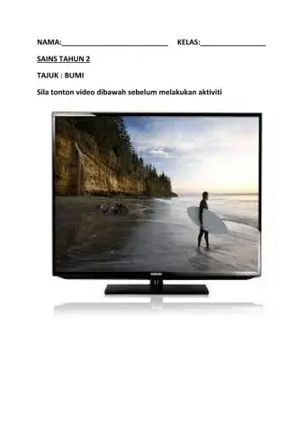 Sains tahun 2 : bumi