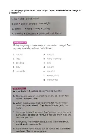 Kl 8 kartkówka cz 2