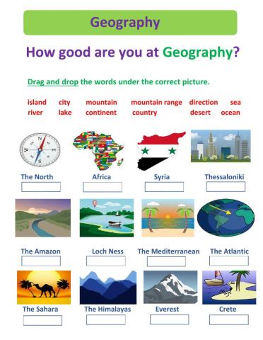 Articles and Geography