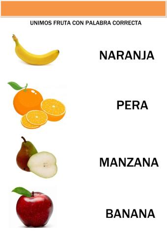 Une palabras con imágenes