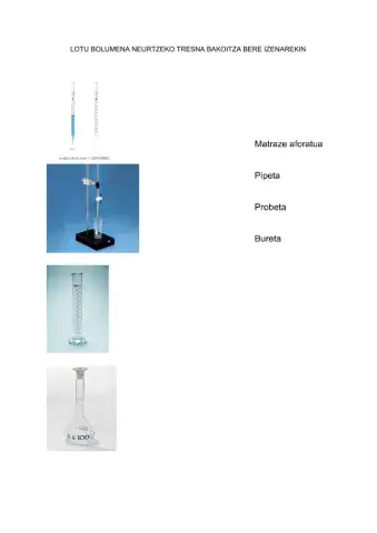 Bolumena neurtzeko tresnak