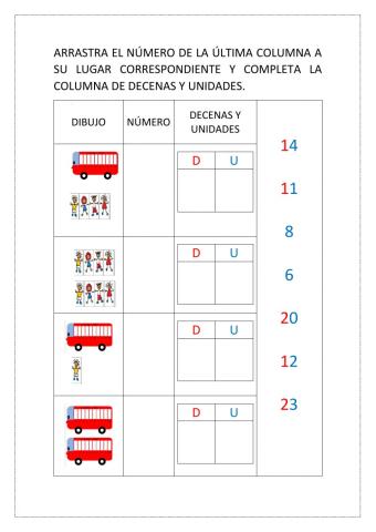Decenas y unidades