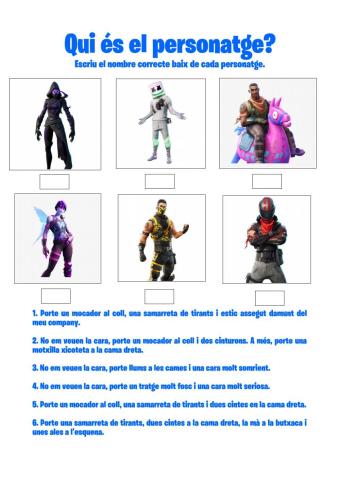 Comprensió Lectora Fortnite 