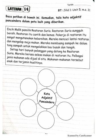 Kata Adjektif Pancaindera