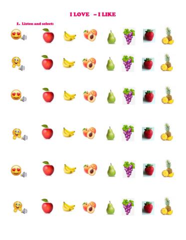 I like - i love