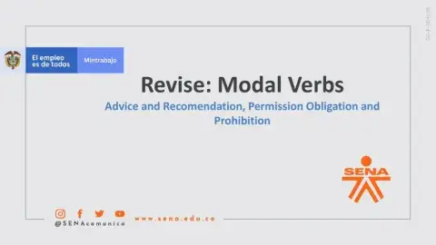 Revise: Modal Verbs