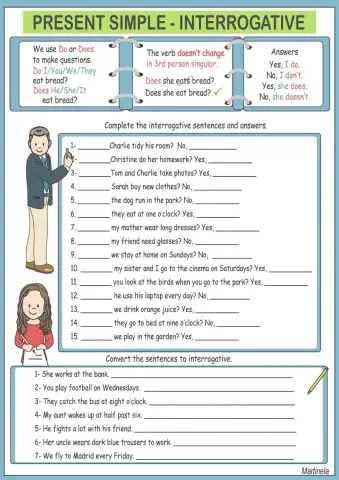 Present simple interrogative