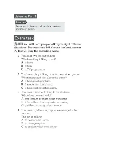 Fce listening part 1