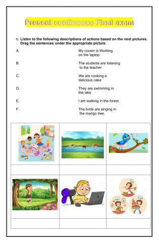 Final test 6 th grade