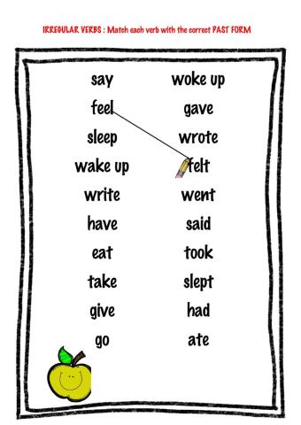 Irregular verbs