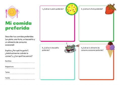 Mi comida preferida