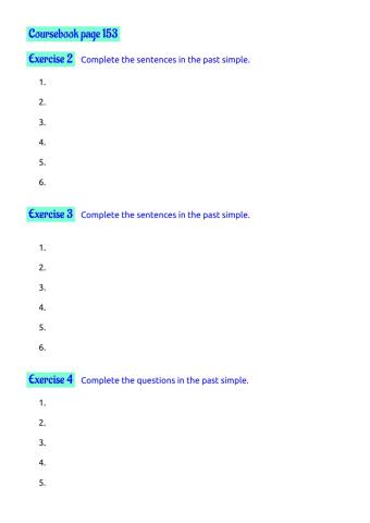 Page 153, exercises 2, 3, 4
