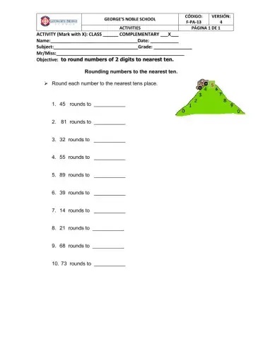 Rounding to the nearest 10