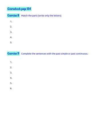 Page 154, exercises 8, 9