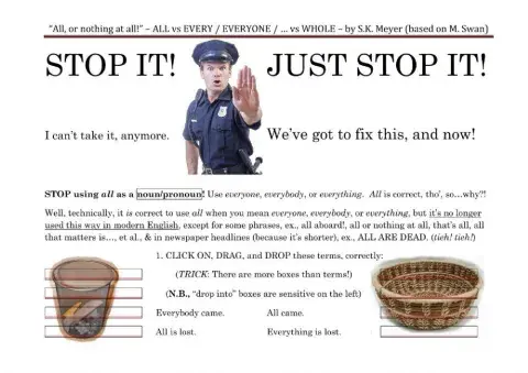 SMT-all vs every vs whole