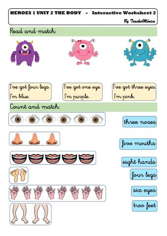 Body parts and numbers