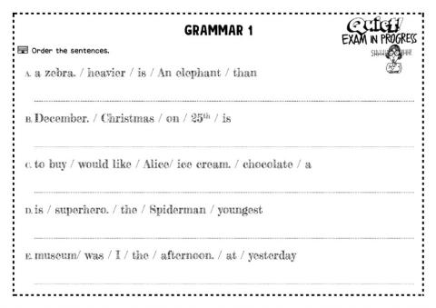 Term Test: Grammar 1