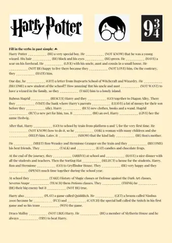 Harry Potter - Past Simple