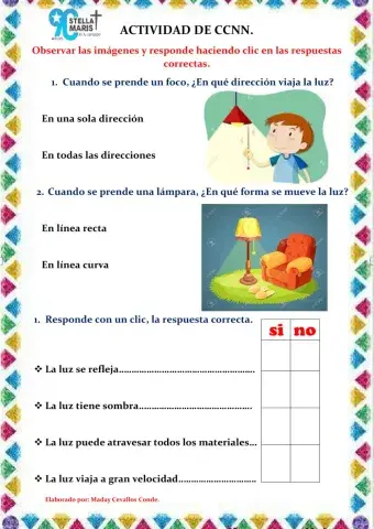 Características de la Luz.