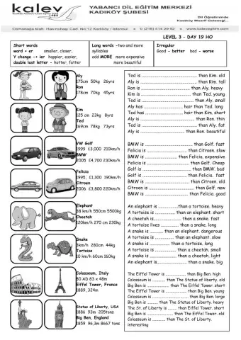 Level 3 Week 19 Handout
