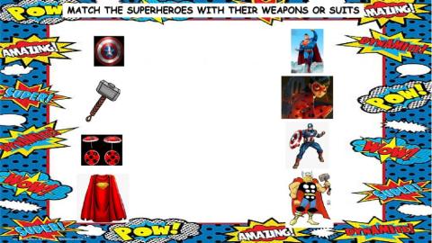 Superheroes match