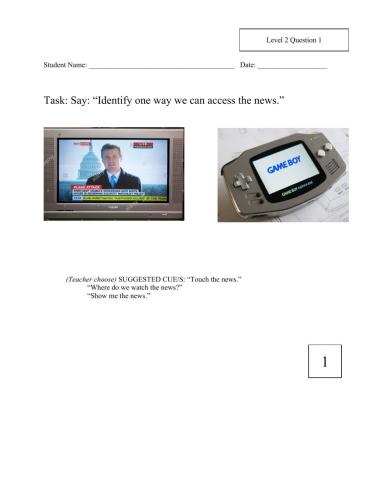 January ELA assessment level 2 k-2 2021