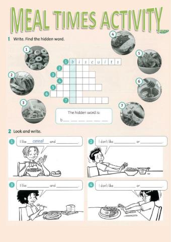 Meal times activity
