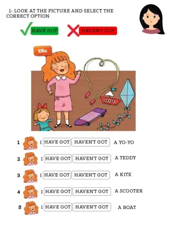 Toys have got haven't got