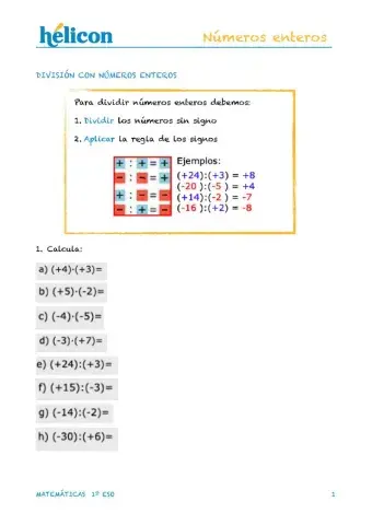 Operaciones combinadas enteros