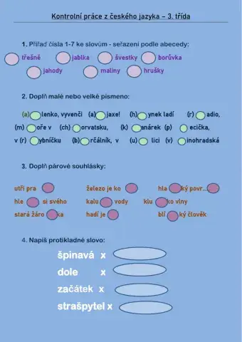 ČJ Opáčko 3 třída