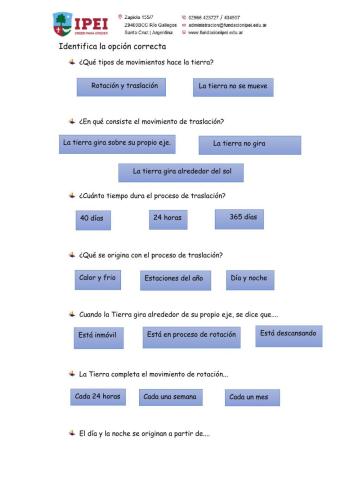 Movimientos de la tierra