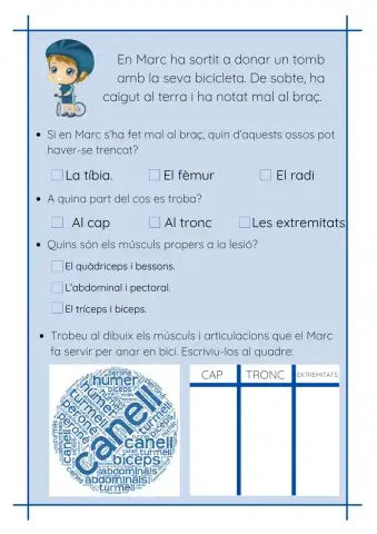 En Marc ha caigut amb la bici!