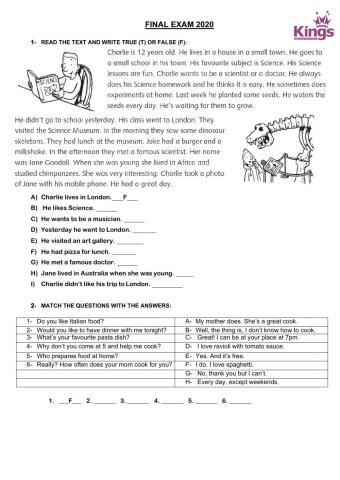 Teens 1 - final exam