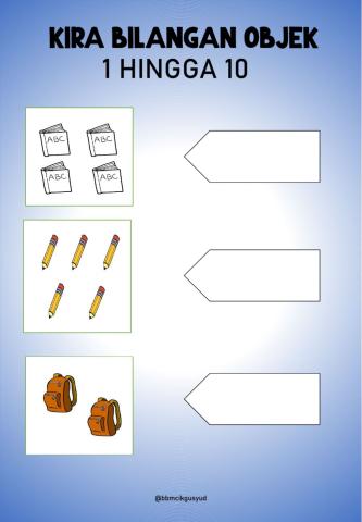 Kira bilangan objek 1-10